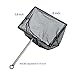 Aquarium Fish Net 3pcs 5/8/10 Inch Black Mesh Fish Catch Nets with Adjustable 16” Stainless Steel Handle For Fish Tank