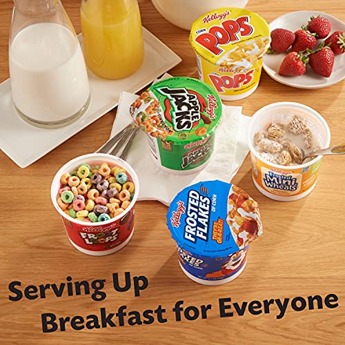 Kellogg's Cold Breakfast Cereal Cups, Bulk Pantry Staples, Cereal Cups