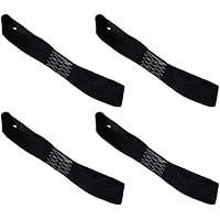 Amazon Basics Soft Loop Motorcycle Tie Down Straps, Black, 4-Pack