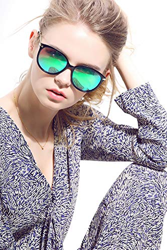 image for Womens Polarized Mirrored Sunglasses - Diamond Candy UV 400 Protection