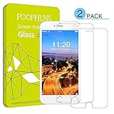 iPhone 6/6S Screen Protector, POOPHUNS 2-pack Tempered Glass Screen Protector for iPhone 6/6S 4.7'', 9H Scratch Screen Protector, High Definition, 3D Touch Compatible, Easy Installation