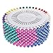 Color Scissor 480 Pieces Sewing Pins Ball Head Straight Pins Quilting Pins for Dressmaker Jewelry Decoration