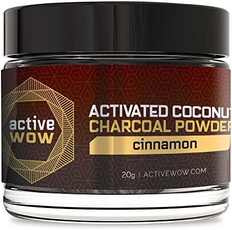 Active Wow Teeth Whitening Charcoal Powder Cinnamon