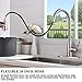 SHACO Stainless Steel Pull Down Sprayer Kitchen Faucet, Kitchen Sink Faucet With Deck Plate