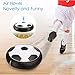 eyscar Hover Soccer Ball, Electric Air Power Soccer Disc, Kids Educational Toys, Boy and Girl Gifts, Toy Football With LED Lights and Foam Bumpers for Indoor Outdoor with Parents Game (Black)