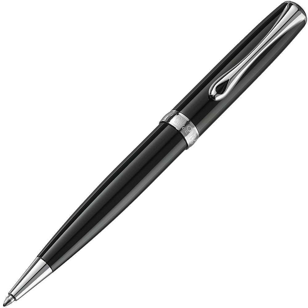 Diplomat Ballpoint Pen Excellence A2 Lapis Black Matt Chrome EasyFLOW/Writing And Correction Products/Type-Rotary Mechanism/Colour-Black