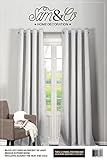 Blackout Curtains - Antique Bronze Grommet Top - Natural - 52