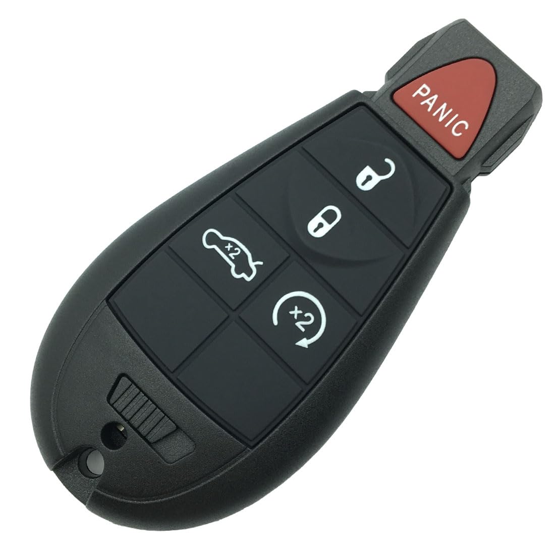 Photo 1 of Replacement Key Fob Shell Case for Dodge Durango Grand Caravan Journey Ram 1500 2500 3500 Jeep Grand Cherokee Chrysler Town Country Keyless Entry Remote Car Key Fob Cover Casing (5 Button)