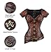 Charmian Women's Spiral Steel Boned Goth Retro Overbust Steampunk Bustier Corset