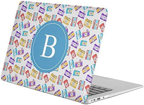 [ B - INITIAL ] [ Name Monogram Full Body Hard Case ][ MacBook Pro 13-Inch with Retina Display (Model A1425 / A1502) ] - [ Retro Cameras Pattern ]