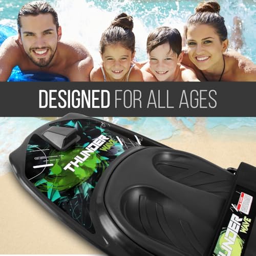 SereneLife - Rodillera Deportiva acuática con Gancho para niños y Adultos, Rodillera con Correa para navegar, Waterboard, arrodillarse, Surf de Rodilla