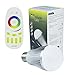 Tanbaby Wireless Led Bulb E27 9W 2.4G Wireless RGBWW LED Light Color Changing Lamp Bulb AC 85-265V with Remote Controller