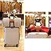 Luggage Straps for Suitcase Add a bag Belt tsa Approved Heavy Duty Adjustable Travel Attachment Accessory- Brown Genuine Leather