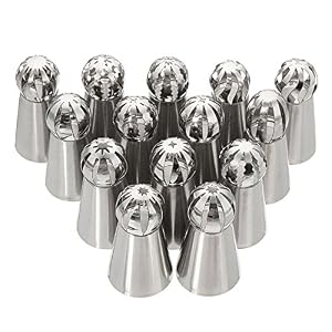 Image of Corner Biz Home - DIY Icing Piping Nozzles Pastry Cake Decorations Tips Set 14pcs