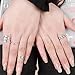 SUNSCSC Retro Vintage Multilayers Crystal Above Knuckle Ring Band Midi Ring Set of 6 Pcs