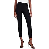 Anne Klein Womens Hollywood Slim Leg Pull-on Ankle-Length Pant