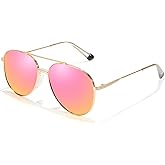 SODQW Tangle Free Aviator Sunglasses for Women Men Polarized Sun Glasses With UV Protection 2025 Fasion Trendy Shades