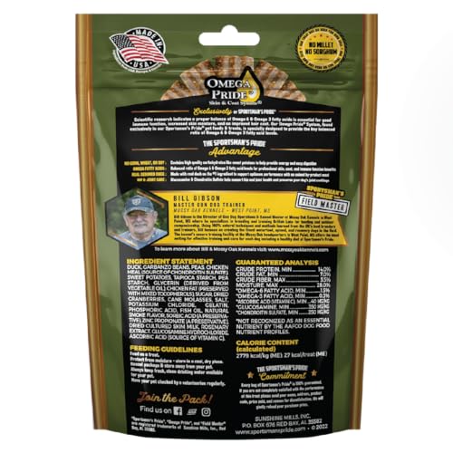 SPORTSMAN’S PRIDE FIELD MASTER ACTIVE HIP & JOINT DUCK, SWEET POTATO & BERRY RECIPE GRAIN-FREE JERKY BITES DOG TREATS, 5 OZ.