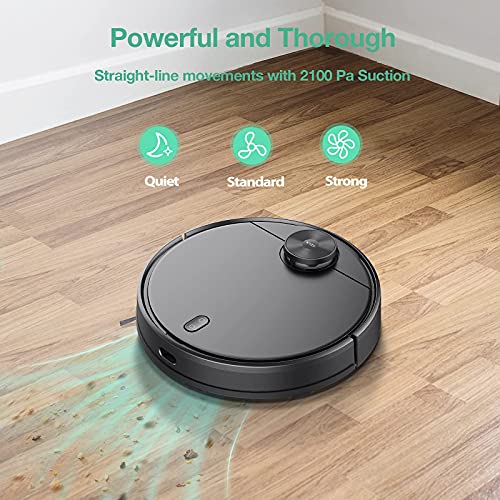 WYZE Robot Vacuum with LIDAR Mapping Technology, 2100Pa Suction, Nogo