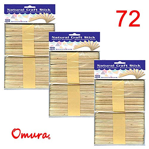 Natural Craft Stick (100/Pack) (CASE PK 72)