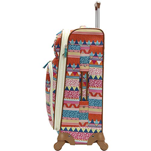 Lily Bloom Luggage 3 Piece Softside Spinner Suitcase Set Collection (On the Prowl) Pricepulse