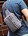 Muzee Sling Bag Chest Shoulder Gym Backpack Sack Satchel Outdoor Crossbody Bag (New grey)