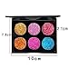 SMTSMT 6 Colors Eye Shadow palettes Shimmer Glitter Eyeshadow Powder Matte Highlighter Eyeshadow Makeup Palette (A)