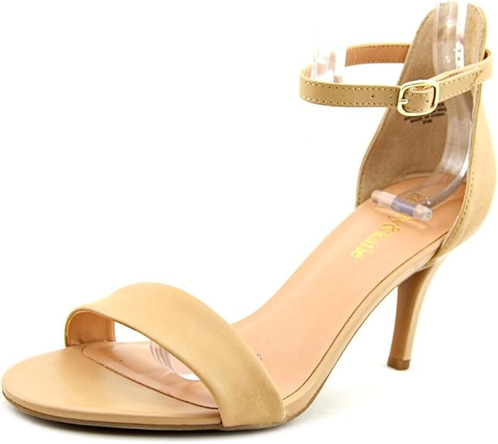 Amazon.com | Kelly & Katie Nadia Women Open Toe Leather Nude Sandals | Sandals