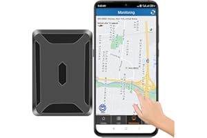 REIWOUR Magnetic GPS Tracker for Vehicles One Month Subscription Included Tracking Devices for Cars Hidden Long Battery Life Car Tracker Device Hidden for Trailer Motorcycle Truck Fleet GPS Tracker