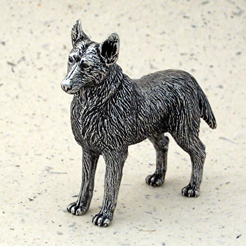 DANFORTH - German Shepherd Figurine - Handcrafted Pewter Dog Figurine - 2 ¼”, Made in USA