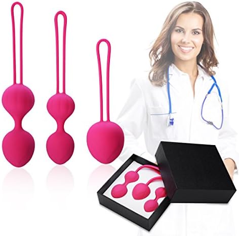 Kegel Balls, Fovel Kegel Exerciser Weights Ben Wa Kegal Ball Kit for Beginner Vagina Tightening Bladder Control and Pelvic Floor Exercises for Women - Set of 3
