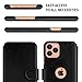 Compatible For iPhone 11 Pro Max Wallet Case -Slim iPhone 11 Pro Max Flip Case with Credit Card Holder, for Women & Men - Faux Leather i Phone 11 Pro Max Purse Cases – Black - 6.5 inch Display Screen