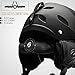 OutdoorMaster KELVIN Ski Helmet - with ASTM Certified Safety, 9 Options - for Men, Women & Youth