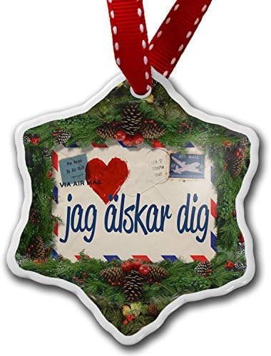 Amazon クリスマスギフトi Love Youスウェーデンlove Letter From Sweden Xmas装飾オーナメントhangingホームデコレーション工芸 インテリア オンライン通販