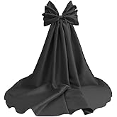 Mouccy Wedding Cape with Big Bow Sleeves Satin Cloak for Bridal Accessories 2M Cathedral Length Wrap Detachable Train