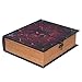 Grimoire Deck Box, Hellbent | Large Wooden Spellbook Style Fabric Lined Deck or Cube Box for MTG, Yugioh, and Other TCG | 1000+ Card Capacity