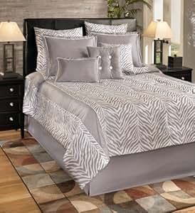 Amazon.com: Park B. Smith Nairobi Comforter Set, Silver