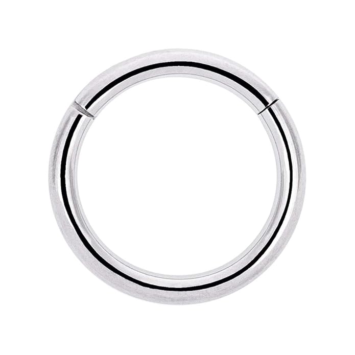 Blue Banana Body Piercing Aro o Anillo Cerrado de Bisagra Plateado ...