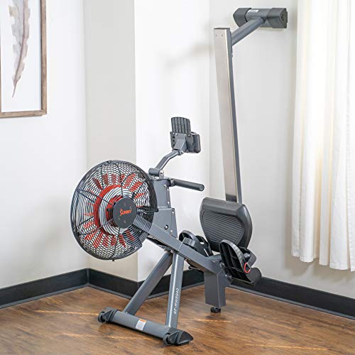 Sunny Health Fitness Air Plus Magnetic Resistance Rowing Machine