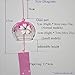 Japanese Edo Furin Glass Windchimes Bells Suncatcher (Pink Sakura)