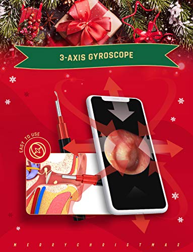 Ear Camera, 1080P FHD Wireless Ear Scope, Super Light Lens WiFi Ear Endoscope, Ear Otoscope Camera with 3-Axis Gyroscope, Ear Wax Removal Endoscope, Compatible with Smartphone and Tablet - Thumbnail 4