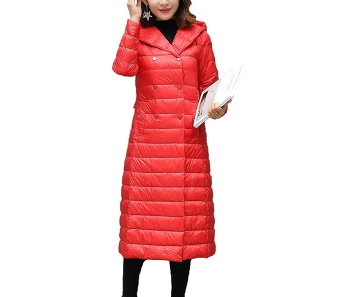 Ayguste Piumino Invernale Cappotto Caldo Extra Lungo Donna