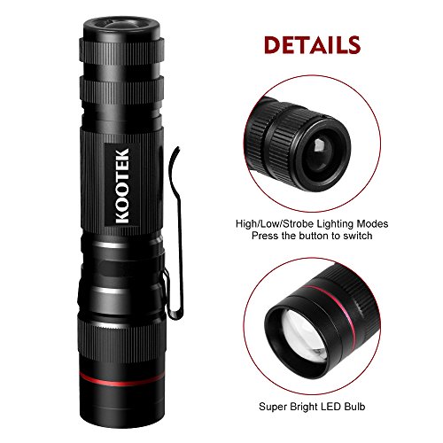 Kootek Mini LED Flashlights Pocket Pen Flashlight 5 Pack Waterproof