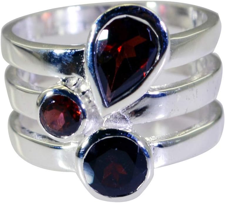 riyo Wholesale 925 Solid Sterling Silver Enticing Genuine Red Ring Gift S