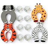 BABY CORNER GUARDS 8 PIECE & 4 DOOR STOPPERS - CHILD PROOFING SPECIAL KIT. PROTECT YOUR KIDS FROM DAMAGE, CARE ABOUT CHILD SAFETY