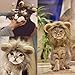 Lovelion Lion Mane for cat Costume Pet Adjustable Washable Comfortable Fancy Lion Hair Clothes Dress for Halloween Christmas Easter Festival Party Activity