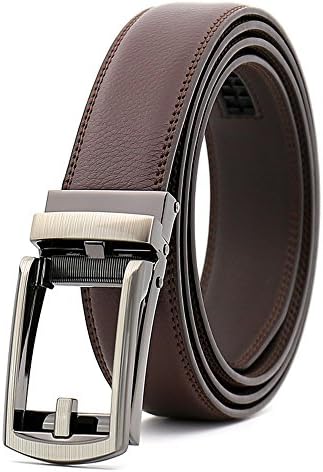 Men’s Comfort Genuine Leather Ratchet Belt, One Belt Fit Most to 46"