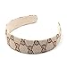 Girliber handmade headband and Hair elastic, hair accessories (Headband), 1 Brown