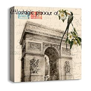 Canvas Wall Art for Living Room,Bedroom Home Decoration Vintage Artwork Ready to Hang - 12x12 inches