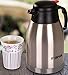 Utopia Home Premium Thermal Carafe Pitcher - 2 Liters Capacity - Double Wall Vacuum Insulation - Stainless Steel Unbreakable Construction - For Hot and Cold Beverages
